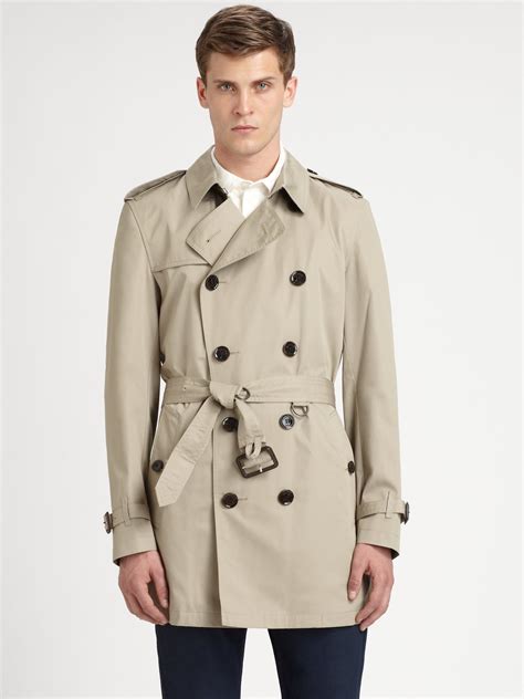 burberry mens runway trench coat double zipper|Trench Coats for Men .